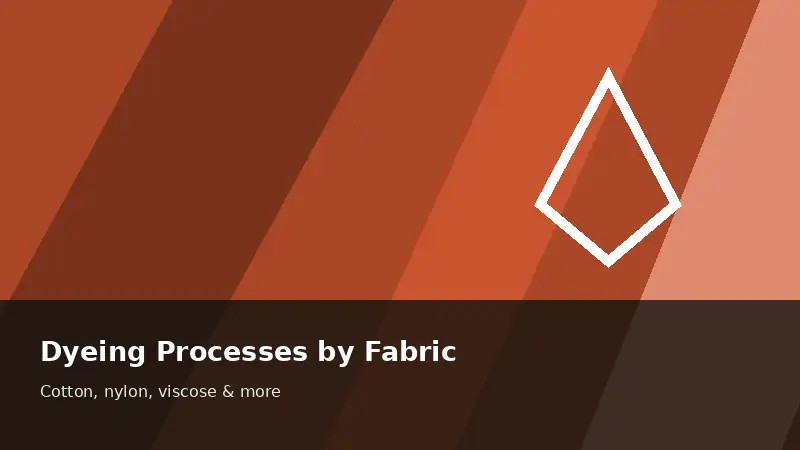 Dyeing Processes by Fabric — Practical Textile