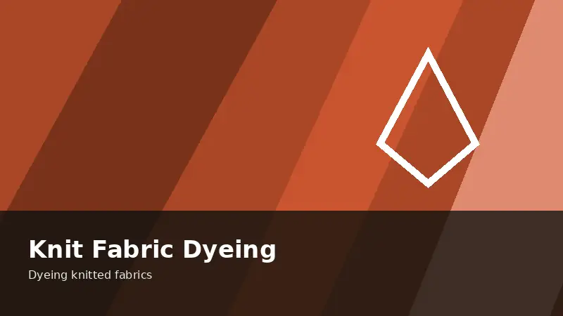Knit Fabric Dyeing — Practical Textile