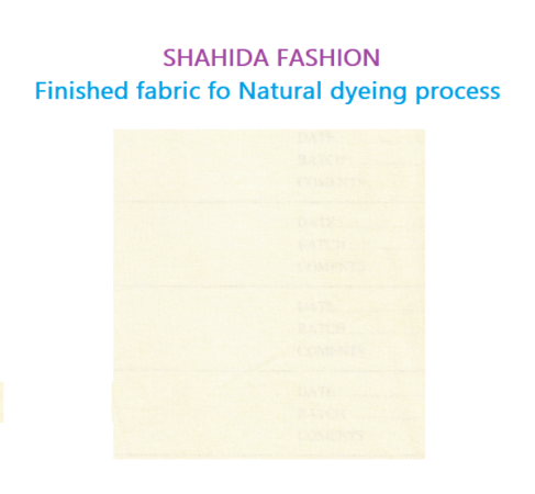 Natural dyed fabric sample