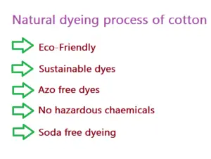 natural dyeing process of cotton