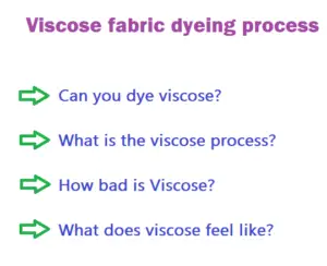 viscose fabric dyeing process