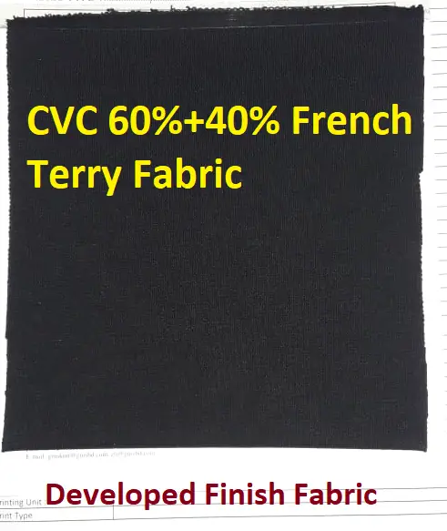 CVC 60%+40% French Terry Fabric