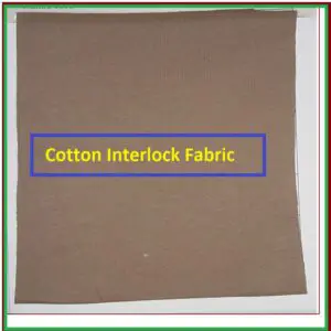 what is cotton interlock abric
