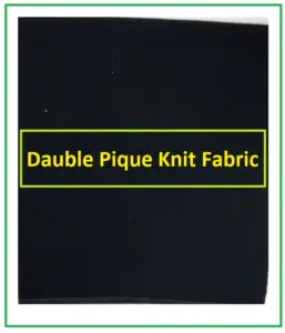 Double pique Knit fabric