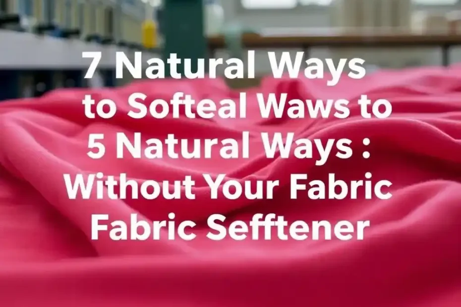7 Natural Ways to Soften Fabric Without Using Fabric Softener