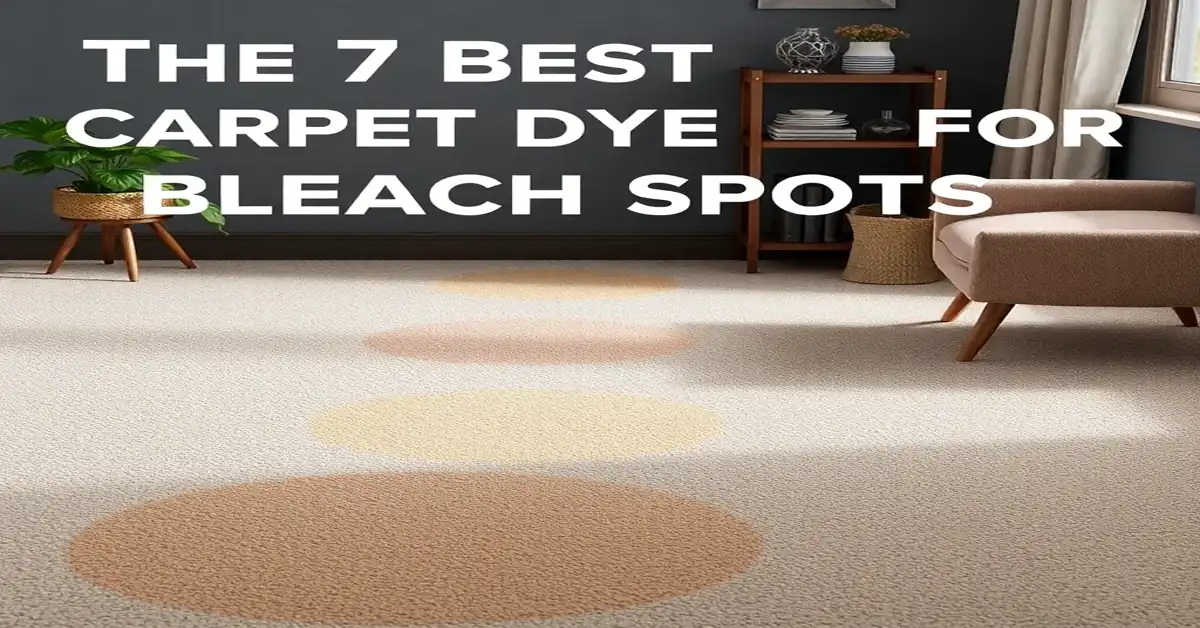 The 7 Best Carpet Dyes for Bleach Spots of 2026