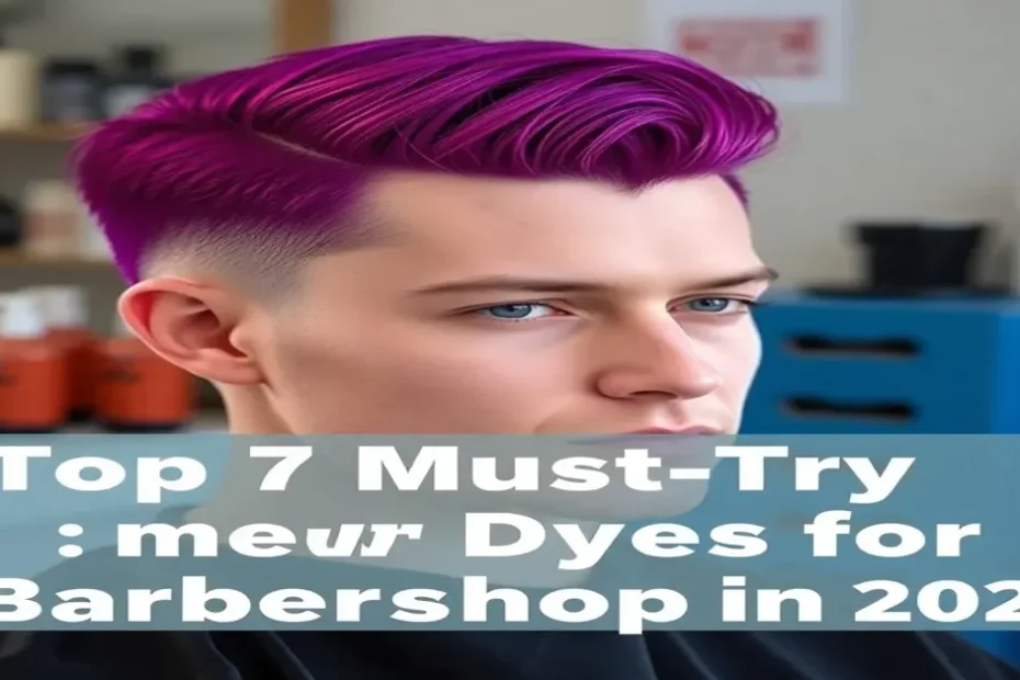 Top 7 Must-Try Dyes for Barbershops in 2026