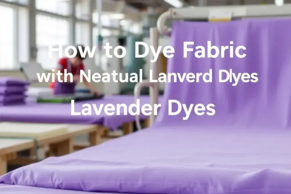 How to Dye Fabric with Natural Lavender Dyes: Eco-Friendly Methods