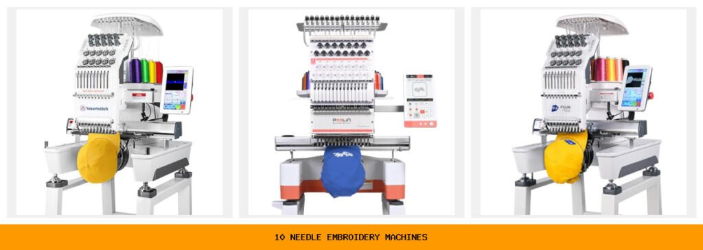 10 needle embroidery machines