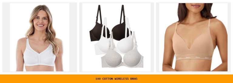 100 cotton wireless bras