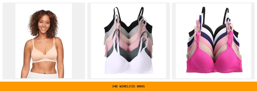 34b wireless bras