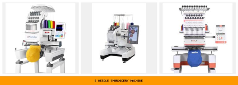 6 needle embroidery machine