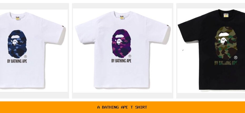 a bathing ape t shirt
