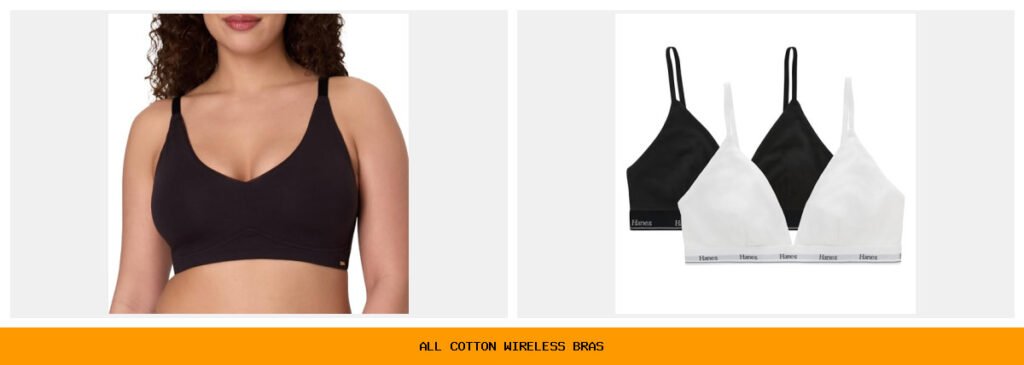 all cotton wireless bras