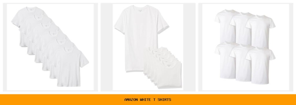 Amazon white t shirts