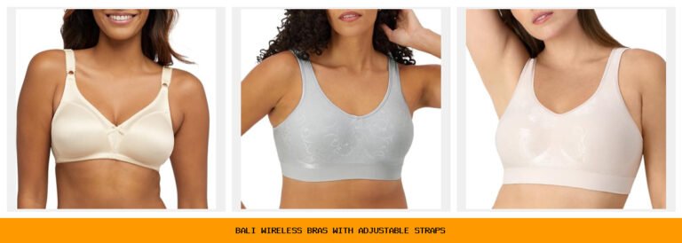 bali wireless bras with adjustable straps