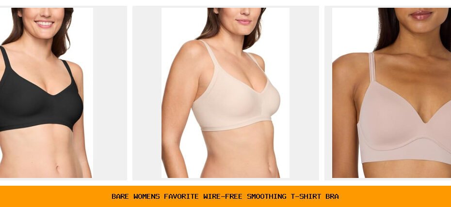 bare women's favorite wire-free smoothing t-shirt bra