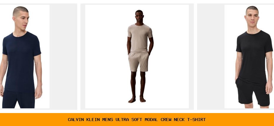 calvin klein men's ultra soft modal crew neck t-shirt