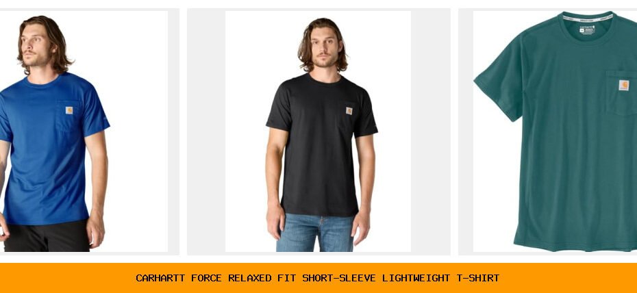 carhartt force relaxed fit short-sleeve lightweight t-shirt