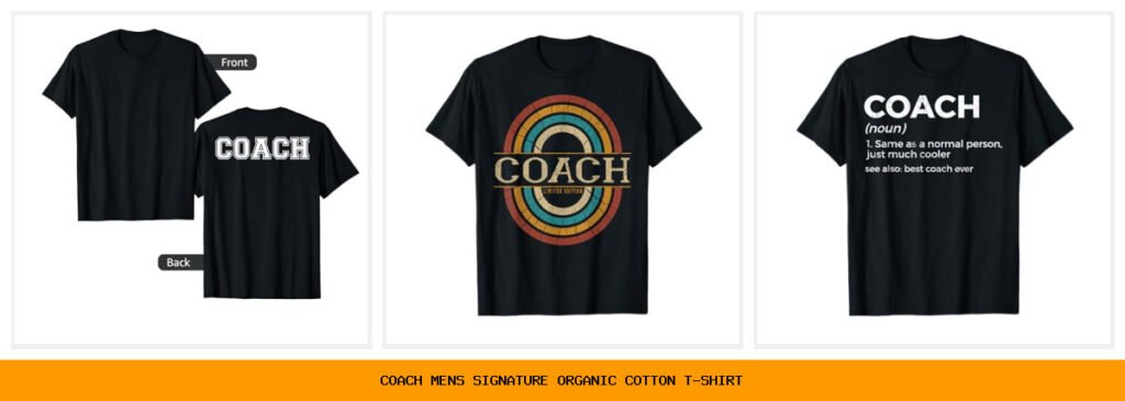 coach men's signature organic cotton t-shirt