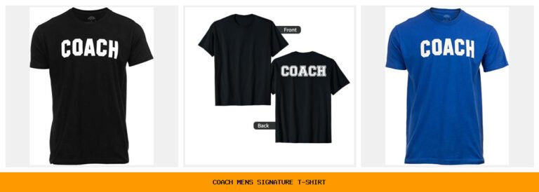 coach men's signature t-shirt