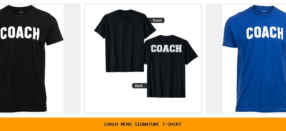 coach men's signature t-shirt