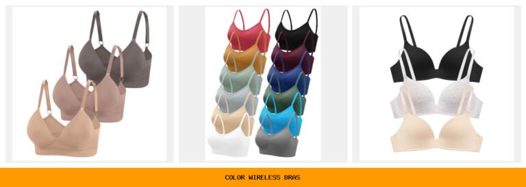 color wireless bras