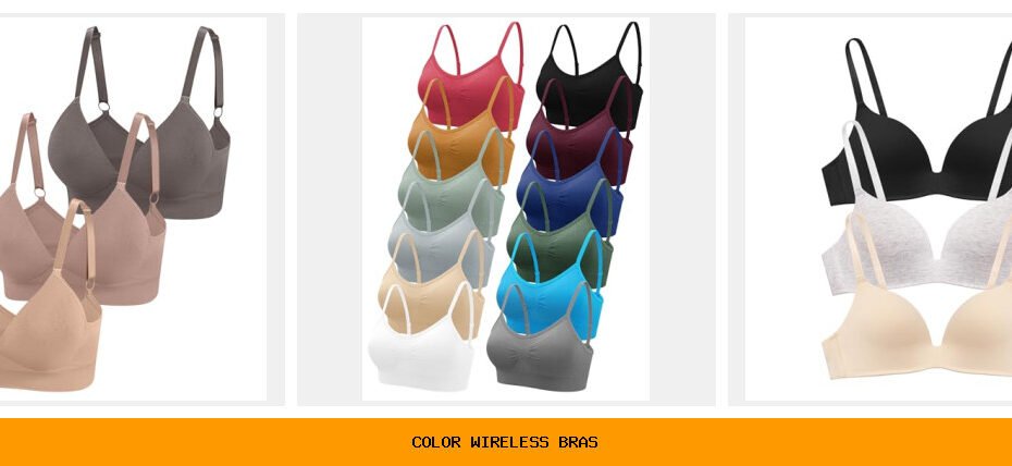 color wireless bras