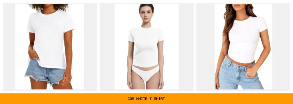 cos white t shirt