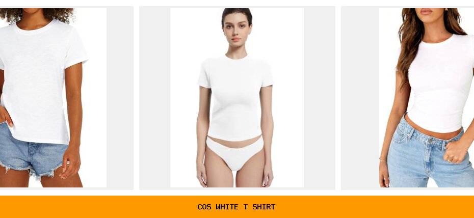 cos white t shirt