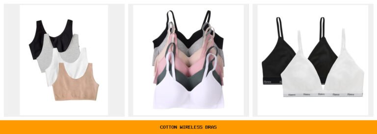 cotton wireless bras