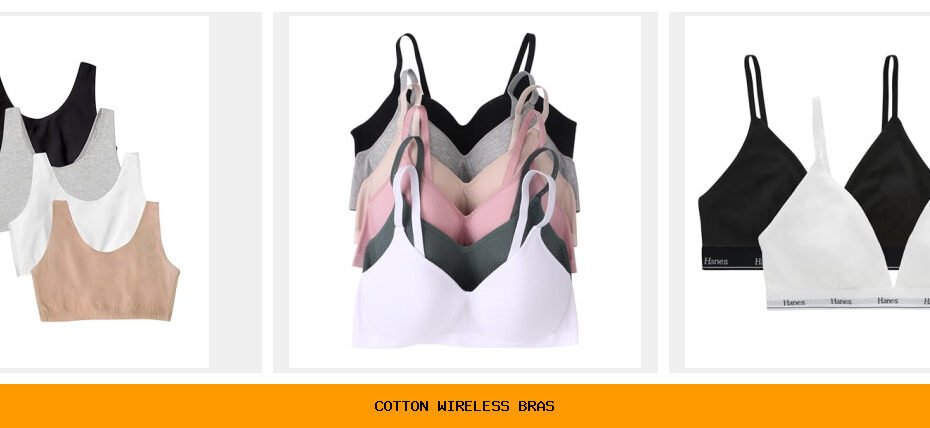 cotton wireless bras