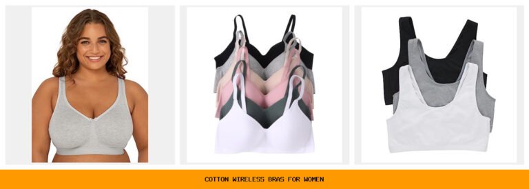 cotton wireless bras for women