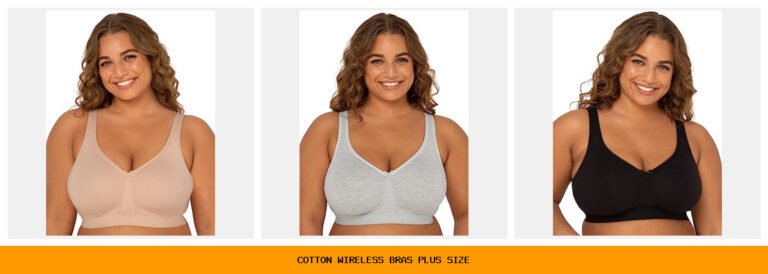 cotton wireless bras plus size