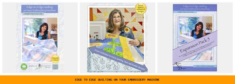 edge to edge quilting on your embroidery machine