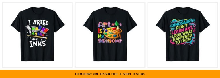 elementary art lesson free t-shirt designs