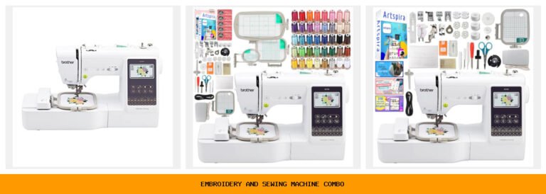 embroidery and sewing machine combo