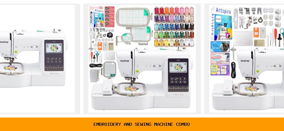 embroidery and sewing machine combo