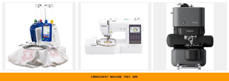 embroidery machine free arm