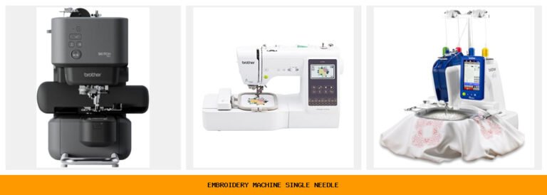 embroidery machine single needle