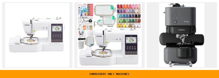 embroidery only machines