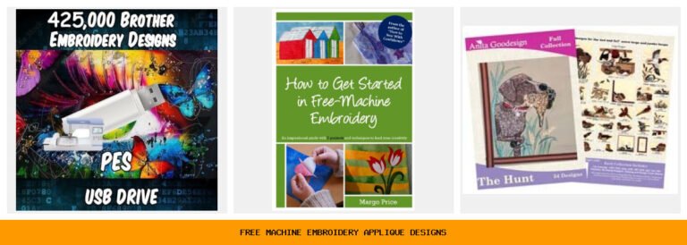free machine embroidery applique designs