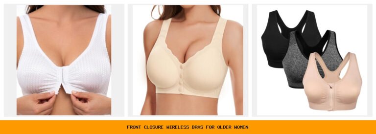 front closure wireless bras for older women