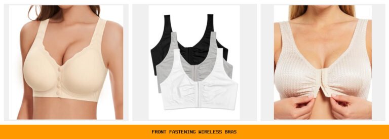 front fastening wireless bras