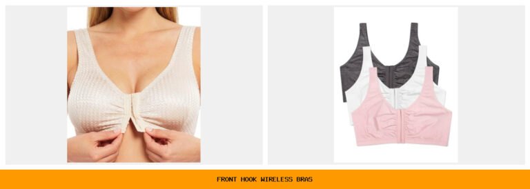 front hook wireless bras