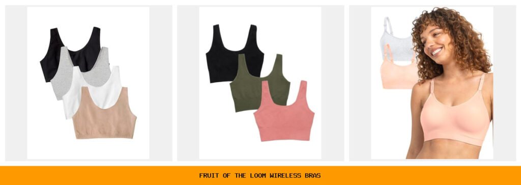 fruit of the loom wireless bras