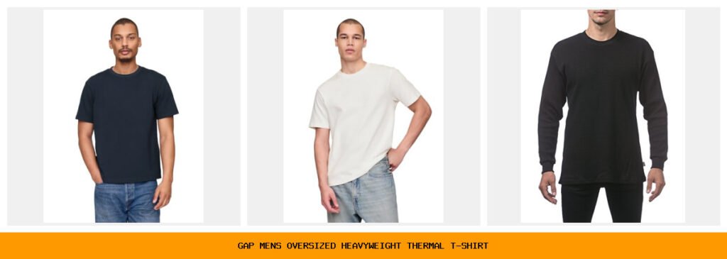 gap men's oversized heavyweight thermal t-shirt
