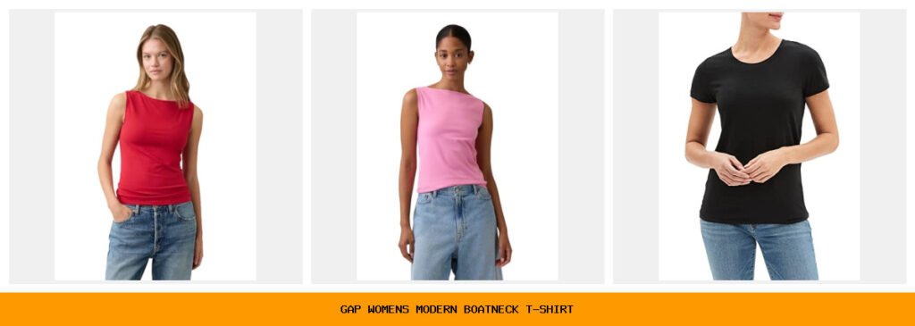 gap women's modern boatneck t-shirt