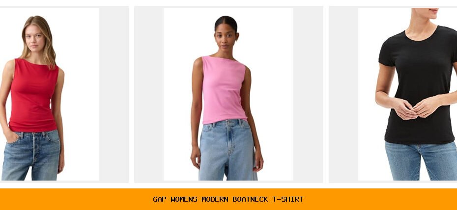 gap women's modern boatneck t-shirt