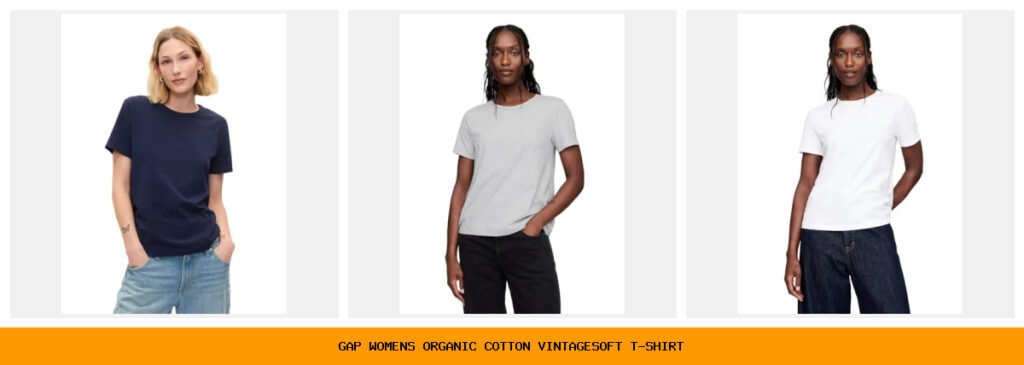 gap women's organic cotton vintagesoft t-shirt